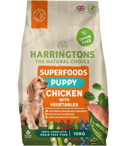 Harringtons Superfoods Chicken with Vegetables Puppy Dry Dog Food 10KG