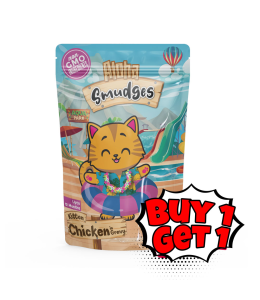 Buy 1 Get 1 free Aloha Smudges Chicken Kitten Cat wet food in Gravy 85g Pouch