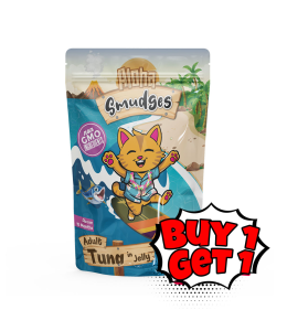 Buy 1 Get 1 free Aloha Smudges Tuna Adult Cat wet food in Jelly 85g Pouch