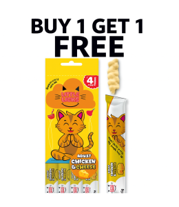 Buy 1 Get 1 free Smudges Little Licks Tuna & Salmon Creamy Bisque Treats for Adult Cat 4 x 15g