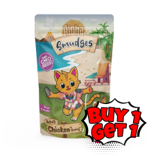 Buy 1 Get 1 free Aloha Smudges Chicken Adult Cat wet food in Gravy 85g Pouch
