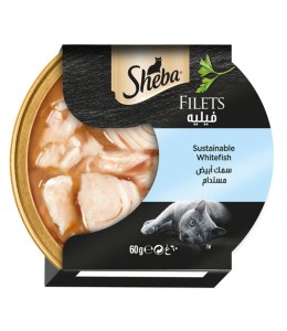 Sheba Filets Whitefish Wet Cat Food - 60G