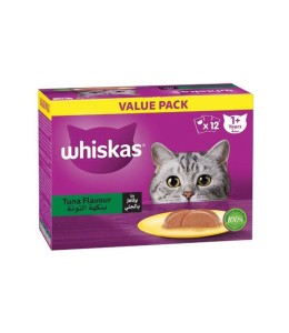 Whiskas Tuna Flavour Wet Cat Food 10+2 FREE 12X80g
