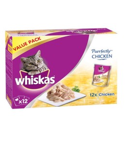Whiskas Purrfectly Chicken Entrée in Gravy - 12X85G