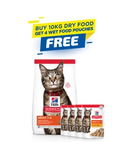 Hill's Science Plan Adult Cat Food with Chicken - 10kg