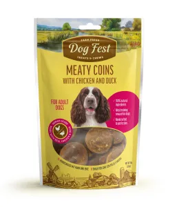 Dog Fest Meaty Coins with Chicken & Duck Rings 90g