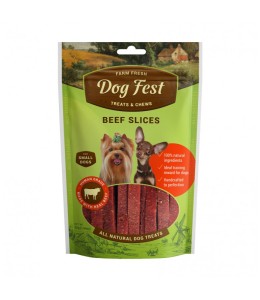 Dog Fest Beef Slices For Mini-Dogs - 55g -1.94oz