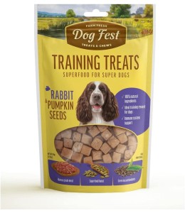 Dog Fest Training Treats Rabbit & Pumpkin Seeds Dog Treats - 90g