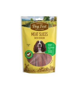 Dog Fest Meat Slices with Venison Dog Treats - 90g