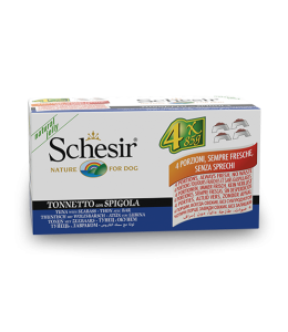 Schesir Dog Multipack Wet Food-Tuna With Seabass - 340g