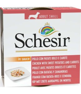 Schesir Dog Wet Food Can-Chicken with Potatoes and Carrots - 85g