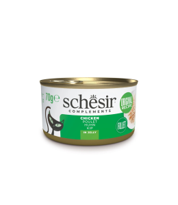 Schesir Complements Cat Wet Food  in Jelly Can- Chicken 70g