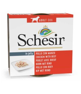 Schesir Dog Wet Food-Chicken Fillets With Beef - 150g