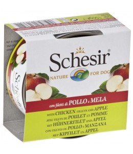 Schesir Dog Wet Food-Chicken Fillets With Apple - 150g