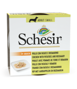 Schesir Dog Wet Food Can-Chicken with Potatoes and Rosemary - 85g