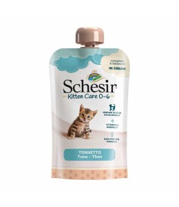 Schesir Kitten Pouch Cream 0-6 Tuna Wet Food 150g