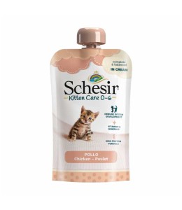 Schesir Kitten Pouch Cream 0-6 Chicken Wet Food 150g