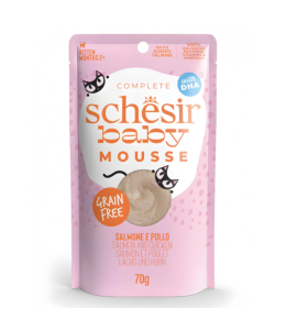 Schesir Baby Mousse Kitten - Salmon And Chicken 70g