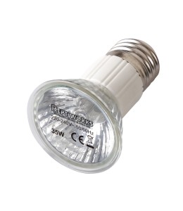 ReptiWorks Mini Halogen Spot Lamps 20W5X5X7Cm / 2"X2"X2.7"