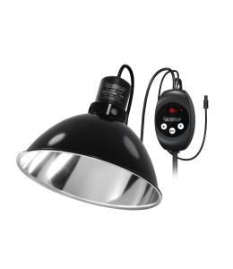 ReptiWorks Reptile Light Fixture With Dimming Thermostat 8.5" Max.150W21.5X21.5X16.5Cm / 8.5"X8.5"X6.5"