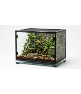 ReptiWorks Reptile Glass Terrarium-Hinge Double Doors60*45*45Cm