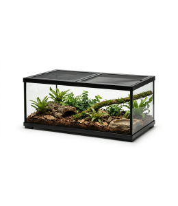 ReptiWorks Easy Clean Knock-Down Glass Habitat76.2X30.5X30.5Cm / 30"X12"X12"Mesh Cover: 2 Pcs