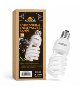 ReptiWorks Uvb15.0 Spiral Energe Saving Lamps-15W6X6X13Cm / 2.3"X2.3"X5.1"