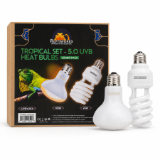 ReptiWorks Tropical Set - 5.0 Uvb + Heat BulbsSct5026 & Bsl100