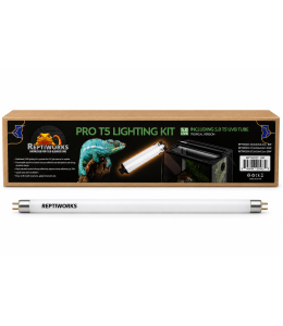 ReptiWorks Pro T5 Lighting Kit-24WIncluding 10.0 T5 Uvb Tube238*58*42Mm ( Tropical Version)