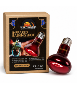 ReptiWorks Infrared Basking Spot 100W8X8X11Cm / 3.1"X3.1"X4.3"
