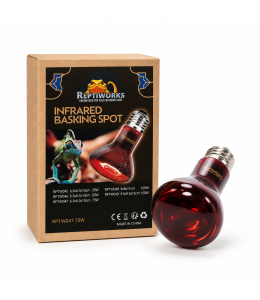 ReptiWorks Infrared Basking Spot 75W6.3X6.3X10Cm / 2.5"X2.5"X4"