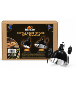 ReptiWorks Reptile Light Fixture With Dimming 8.5" Max.150W21.5X21.5X16.5Cm / 8.5"X8.5"X6.5"