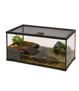 ReptiWorks Turtle Starter Kit1. Ak08B 50.8*30.5*25.4Cm 1Pc2.Turtle Ramp-Tb05M 1Pc