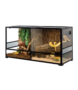 ReptiWorks Flat Packed Reptile Glass Terrariums-Sliding Doors 1200X450X600Mm With Removable Divider