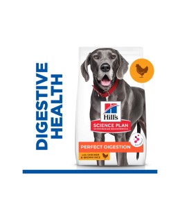 Hill’s Science Plan Perfect Digestion Large Adult 1+ Dog Food with Chicken and Brown Rice 14kg
