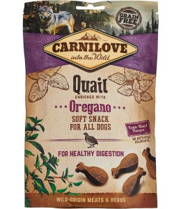 Carnilove Quail enriched with Oregano Soft Snack for Dogs 200g