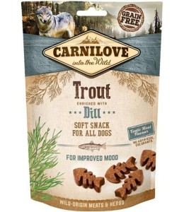 Carnilove Trout enriched with Dill Soft Snack for Dogs 200g