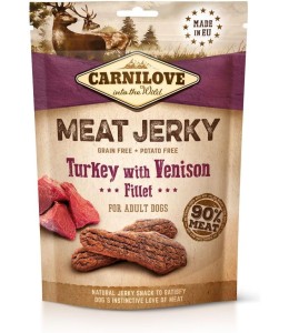 Carnilove Jerky Snack Turkey With Venison Fillet 100g