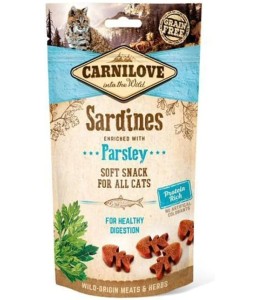 Carnilove Sardine enriched with Parsley Soft Snack for Cats 50g
