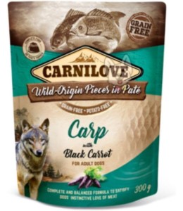 Carnilove Carp with Black Carrot for Adult Dogs (Wet Food Pouches) 300g