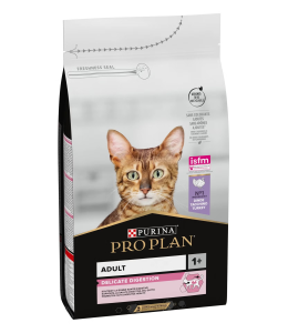 Purina Pro Plan Adult Delicate Digestion, Dry Cat Food with Turkey, 1.5 kg