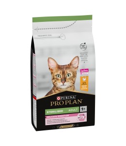 Purina Pro Plan Sterilised Adult Delicate Digestion Dry Cat Food with Chicken, 1.5 kg