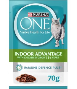 Purina One Indoor Adult Cat Wet Food Chicken 85g