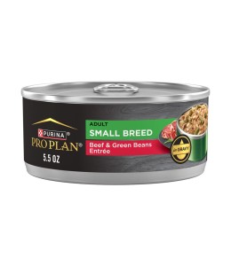 Pro Plan Adult Small Breed Beef And Green Beans Entree In Gravy Wet Dog Food 156g