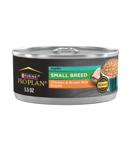 Pro Plan Puppy Small Breed Chicken And Brown Rice Entree Wet Dog Food 156g