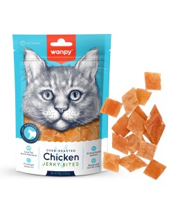 Wanpy Chicken Jerky Bites for Cats 80g