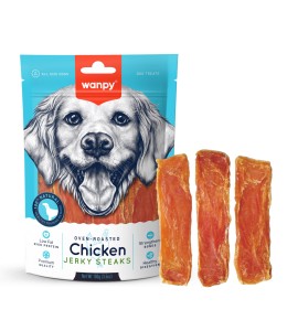 Wanpy Chicken Jerky Steaks 100g