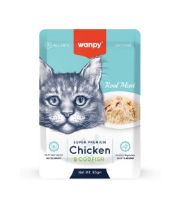 WANPY Chicken & Codfish For Cat 85g