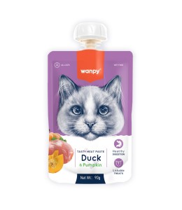 Wanpy Tasty Meat Paste Duck and Pumpkin for Cats 90g