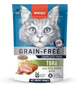 Wanpy Grain Free Complete Food For Adult Cat Tuna Recipe 500G